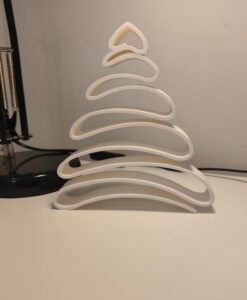 Dekorativna novogodišnja jelka bela