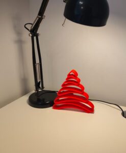 Alternative view of Dekorativna novogodišnja jelka crvena