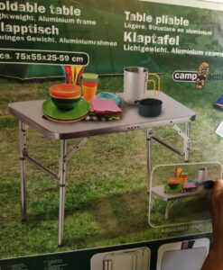 CampActiv sklopivi sto za kampovanje, piknik i pecaroše – CampActiv 75x55 cm